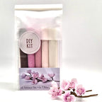 Kirschblüten DIY Kit aus Krepppapier, 4 Zweige oder 75 Blüten, 5 Farben