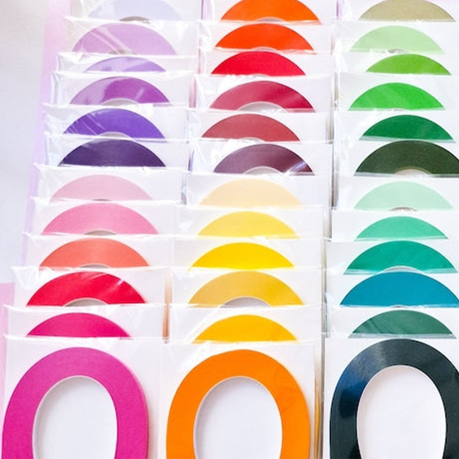 3 mm Quilling-Papierstreifen, 390 mm Länge, 100 Stück, 120 g/m², Papierfiligran