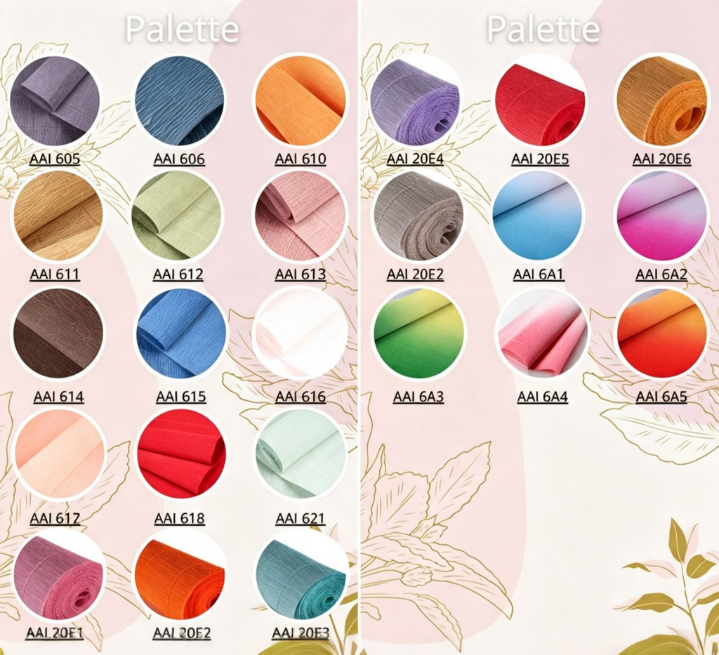 180 g italienische Krepppapierrollen 50 x 250 cm für DIY-Riesenpapierblumen