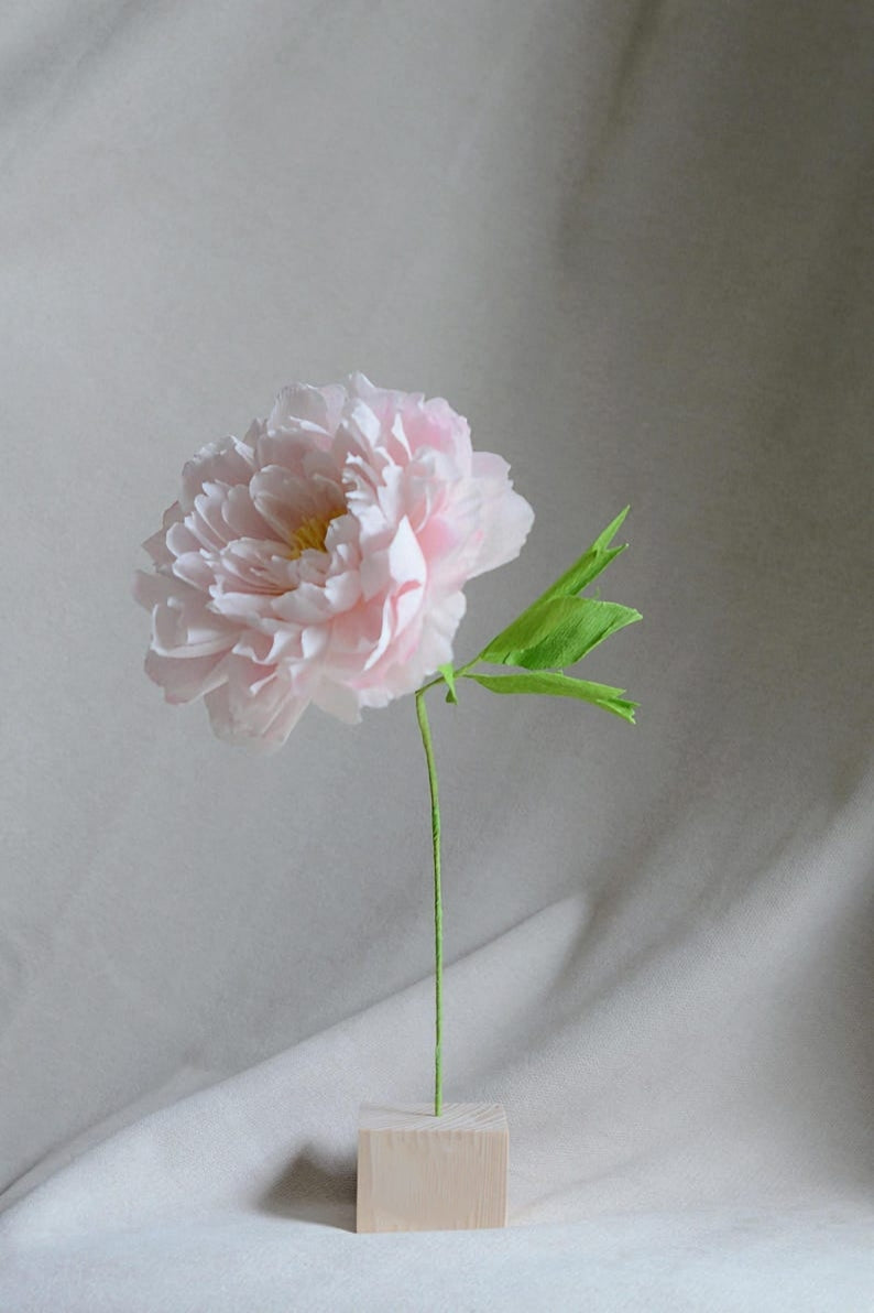 Realistische Pfingstrose aus Krepppapier, handgefertigte langlebige Blume, Blumendekoration, Muttertagsgeschenk