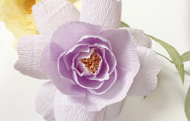 Krepp-Papierblumen Einzelne Stiele Hochzeitsstrauß Wohnkultur Jubiläumsstrauß