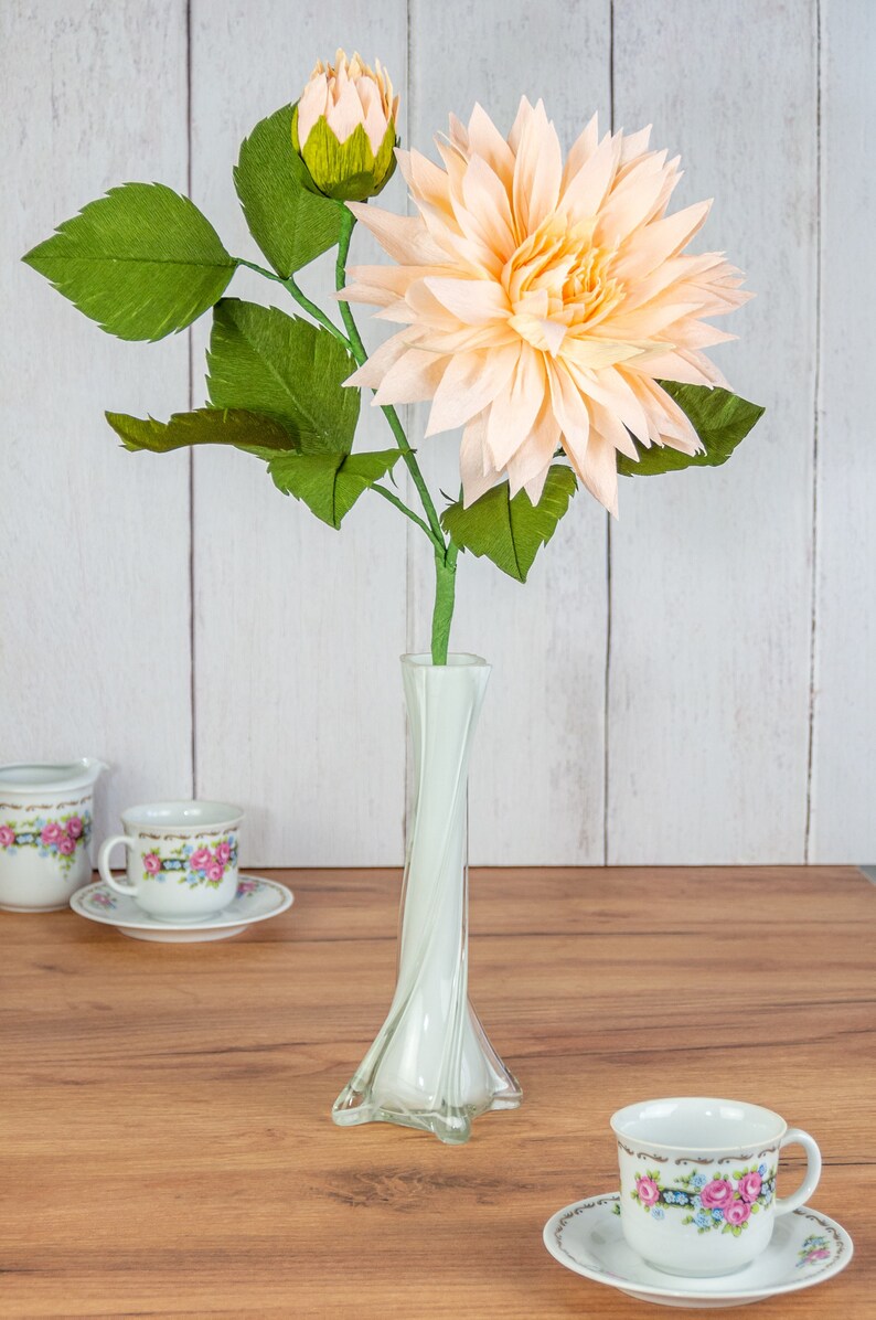 Papier Dahlie & Knospe Dekoration für Haus und Event