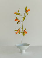 Glockenblumenstrauß aus italienischem Krepppapier, Höhe 39 cm, Drahtstiel anpassbar