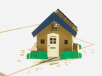 3D-Pop-up-Karten Haus Einzug Klappkarte 20 x 15 cm