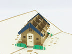 3D-Pop-up-Karten Haus Einzug Klappkarte 20 x 15 cm