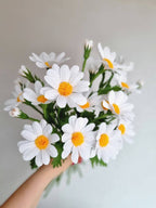 Mini Papier Gänseblümchen Krepppapierblume Handgefertigt 10 Zoll
