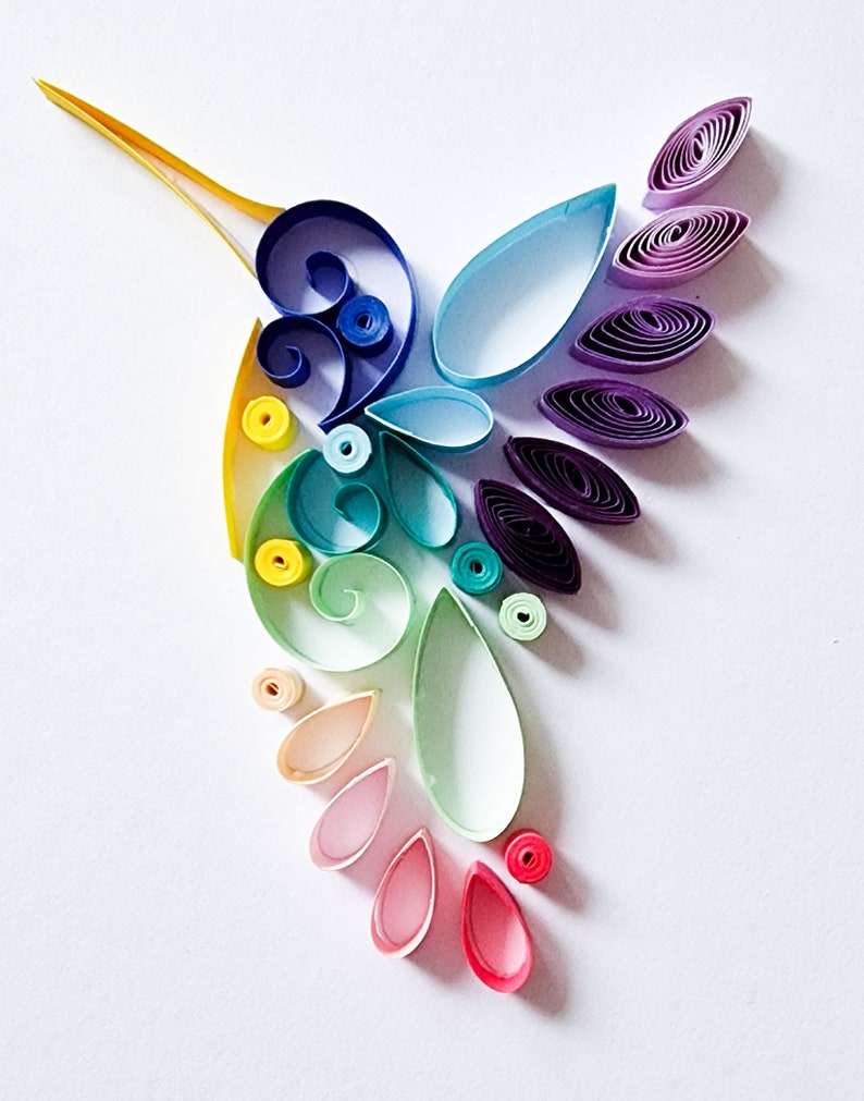 Quilling-Kit für Anfänger, Bastelset mit Vögeln, Bienen und Schmetterlingen, inkl. Werkzeug und Zubehör