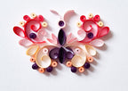 Quilling-Kit für Anfänger, Bastelset mit Vögeln, Bienen und Schmetterlingen, inkl. Werkzeug und Zubehör