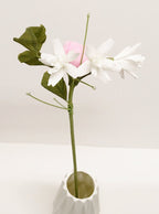 Pfingstrose Knospe & Blüte, Krepppapier Blume, Hochzeitsstrauß Geschenk