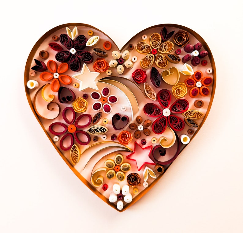 Quilling Kit DIY Bastelkit Blumenherz