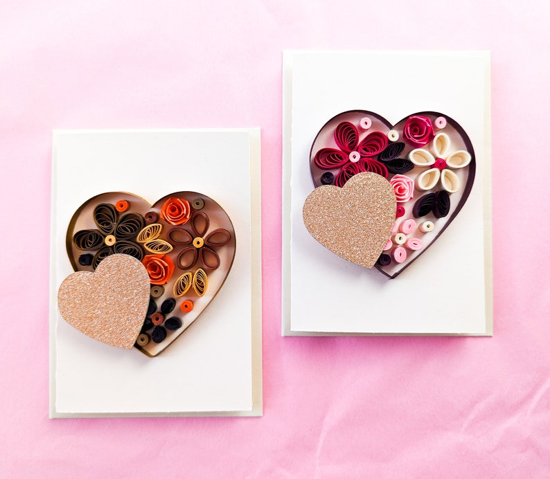 Quilling Kit DIY Bastelkit Blumenherz