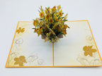 Narzissenstrauß Pop-up 3D-Karte Glückwunschkarte Muttertag 15x20 cm