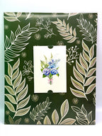 Blauer Hortensie 3D Pop-Up Blumenstrauß mit Grußkarte und Umschlag, 25x30 cm