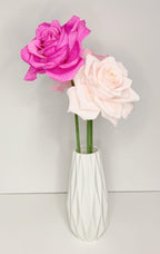 Krepppapier Rose, handgefertigt, 12 Zoll Stiel, 6 Zoll Blüte, Hochzeitsstrauß, Wohnkultur, Geschenk