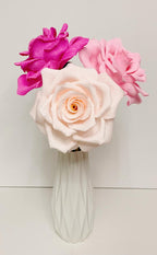 Krepppapier Rose, handgefertigt, 12 Zoll Stiel, 6 Zoll Blüte, Hochzeitsstrauß, Wohnkultur, Geschenk