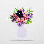 Blumen Quilling Kit, Papiermodell, DIY Bastelset, Florales Quilling Set, 8 Projekte