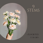 Schmetterlings-Ranunkeln aus Krepppapier, künstliche Papierblumen Deko, 30 cm, Rosa/Weiß-Creme, Mehrfarbig