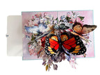 3D Schmetterling Pop-Up Karte: Handgemachtes Papercraft Grußkarte mit Umschlag