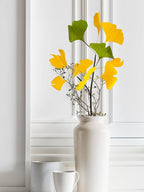 Ginkgo Zweig Dekoration aus Krepppapier Blumen Deko für Zuhause Events Geschenk, 40 cm
