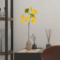 Ginkgo Zweig Dekoration aus Krepppapier Blumen Deko für Zuhause Events Geschenk, 40 cm