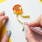 Narzisse Quilling Kit für Anfänger, Blumen DIY Bastelset, Papierkunst Handarbeitspaket