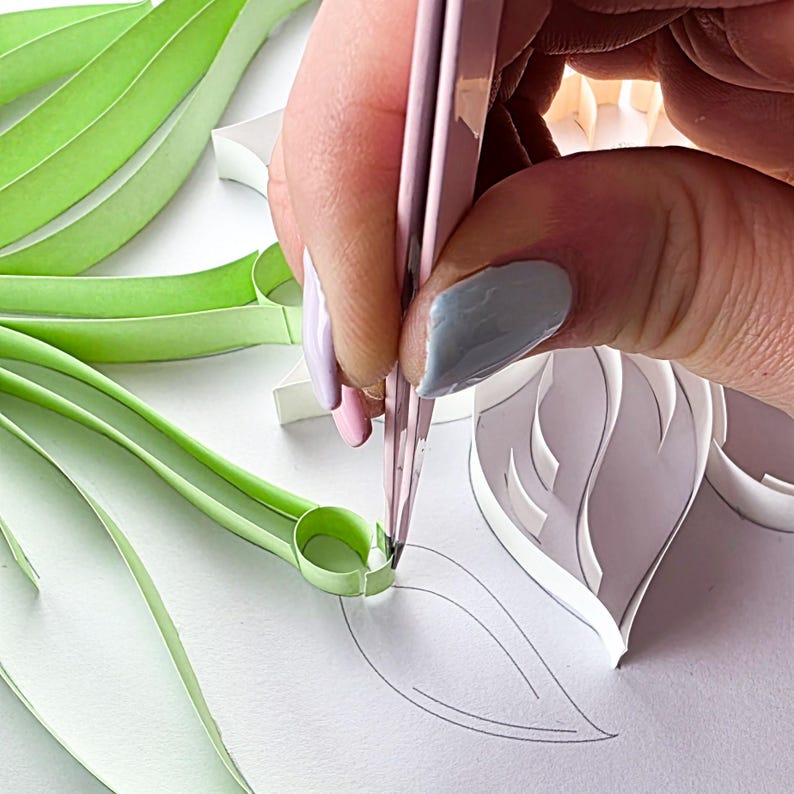 Narzisse Quilling Kit für Anfänger, Blumen DIY Bastelset, Papierkunst Handarbeitspaket