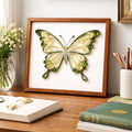 Quilling Schmetterling Wandkunst, gerahmte Papierkunst, 3D Papierquilling, 20 x 20 cm