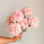 Krepppapier Pfingstrosen 30 cm, realistische Blumen für Hochzeitsdeko, 2-9 Stiele