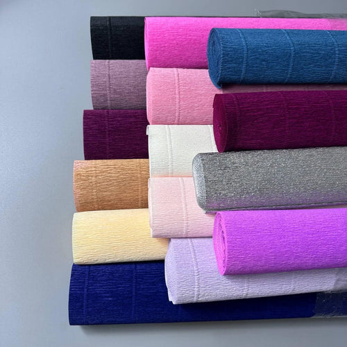 180 g italienische Krepppapierrollen 50 x 250 cm für DIY-Riesenpapierblumen