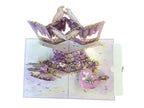3D Pop-up Hochzeitskarte mit Zahlen, 15 x 20 cm, ausziehbares Notizkarten-Design